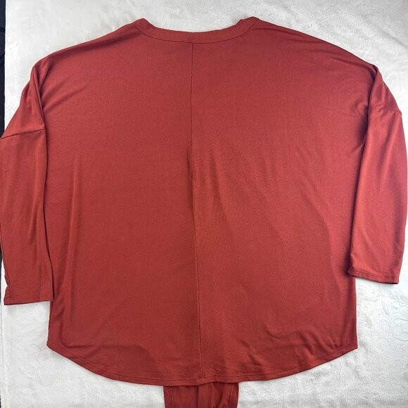 Zenana Premium Button-Down Tie Front Long Sleeve Top - Picture 5 of 16